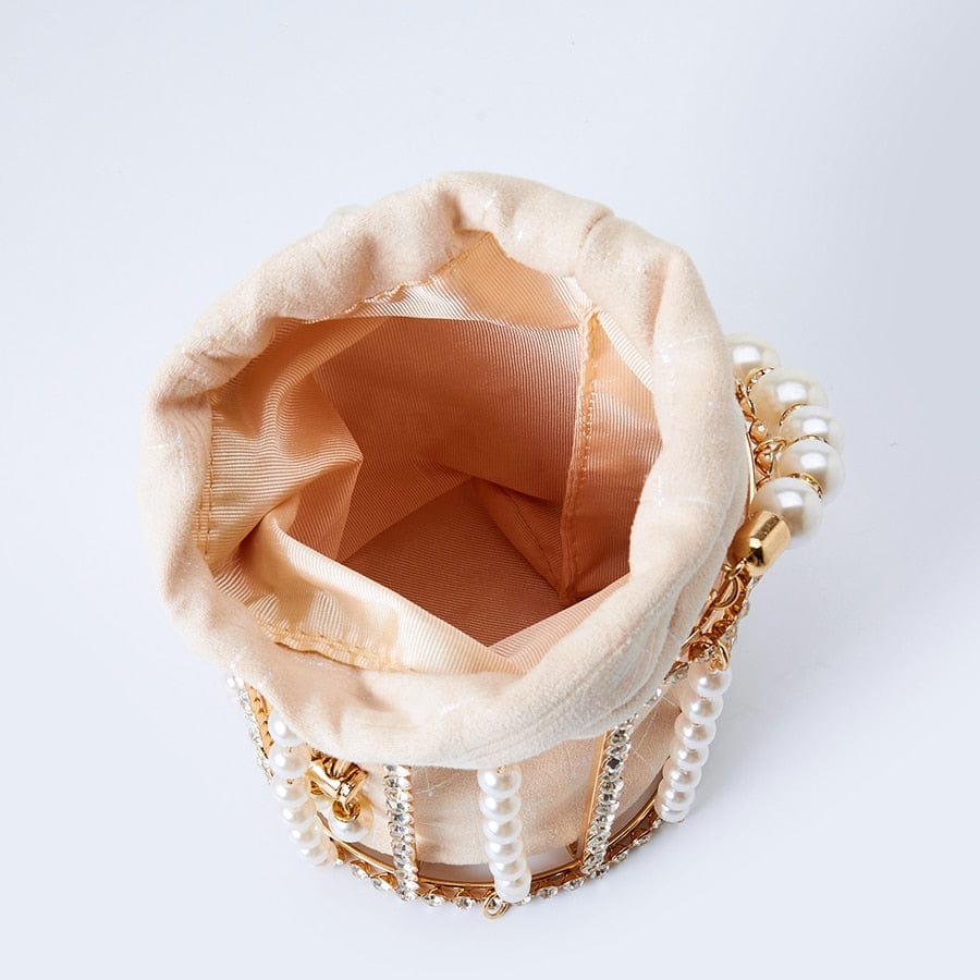 Lisa Pearl Beaded Clutch Bridal Handbag bags WAAMII   
