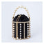 Lisa Pearl Beaded Clutch Bridal Handbag bags WAAMII black L13.5 W13.5 H12cm 