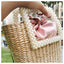 Lona Summer Pearl Straw Top Handle Beach Bag - - Luxury bags by WAAMII