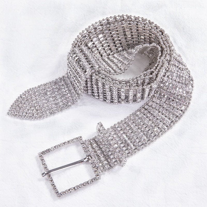 Luxury Bling Crystal CZ Diamond Belt-WMD1017 Accessories WAAMII   