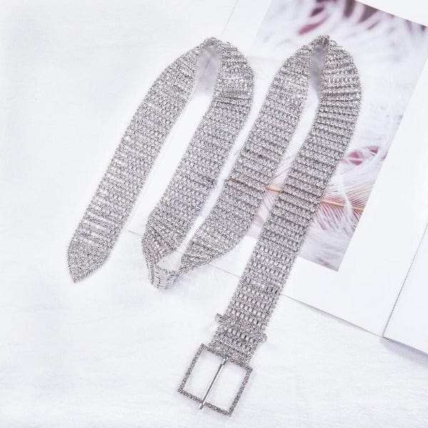 Luxury Bling Crystal CZ Diamond Belt-WMD1017 Accessories WAAMII   