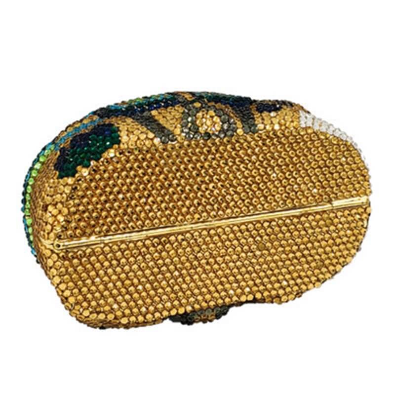 Luxury Camel Crystal Clutch Purse - - Luxury bags by WAAMII