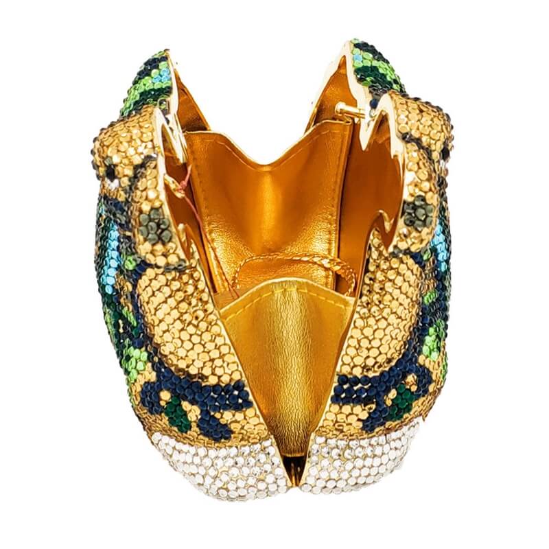 Luxury Camel Crystal Clutch Purse - - Luxury bags by WAAMII