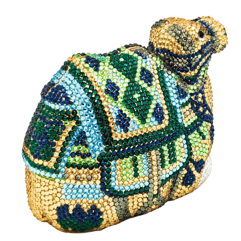 Luxury Camel Crystal Clutch Purse - - Luxury bags by WAAMII