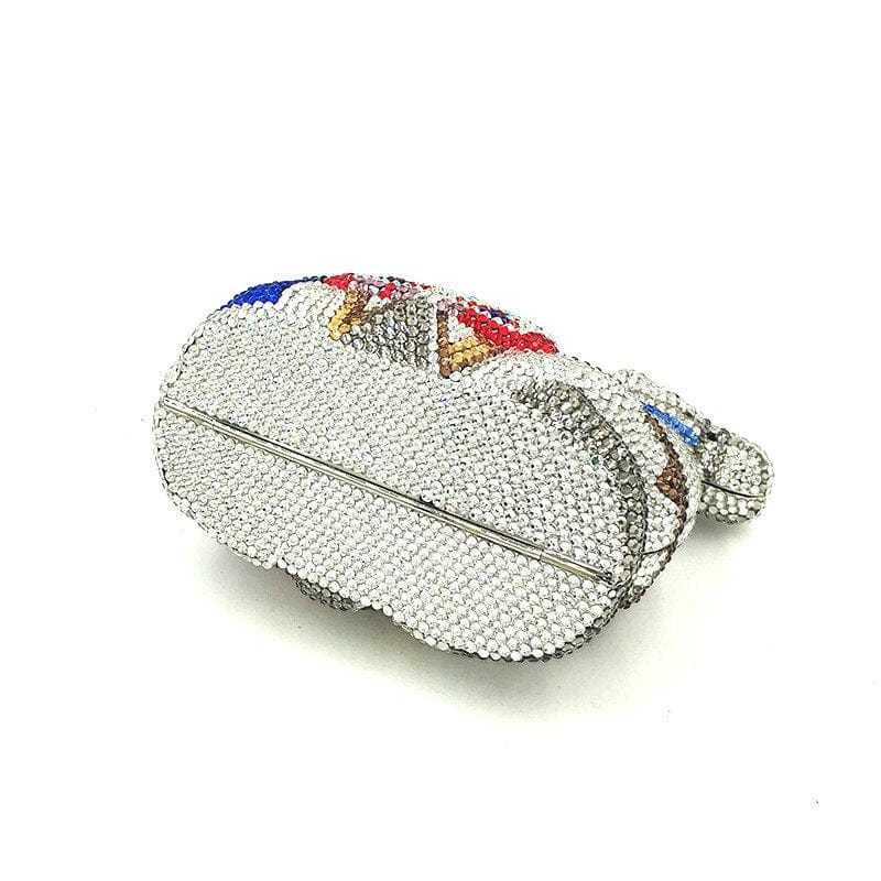 Luxury Crystal Clutch Women Rhinestone Evening Bag for Party and Wedding,  Colorful B, Medium : Amazon.in: Fashion