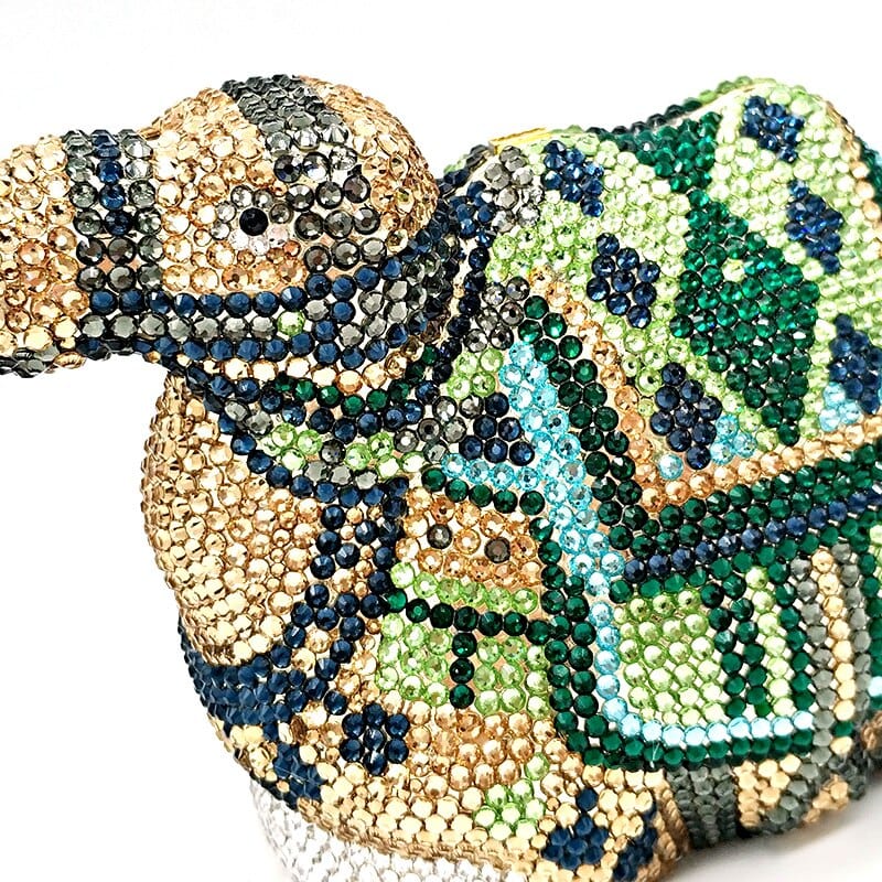 Luxury Camel Crystal Clutch Purse - - Luxury bags by WAAMII