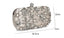 Luxury Crystal Diamante Beaded Clutch Bag-Silver/Apricot bags WAAMII   