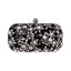 Luxury Crystal Diamante Beaded Clutch Bag-Silver/Apricot - Black - Luxury bags by WAAMII