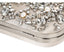 Luxury Crystal Diamante Beaded Clutch Bag-Silver/Apricot - - Luxury bags by WAAMII
