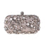 Luxury Crystal Diamante Beaded Clutch Bag-Silver/Apricot - Apricot - Luxury bags by WAAMII
