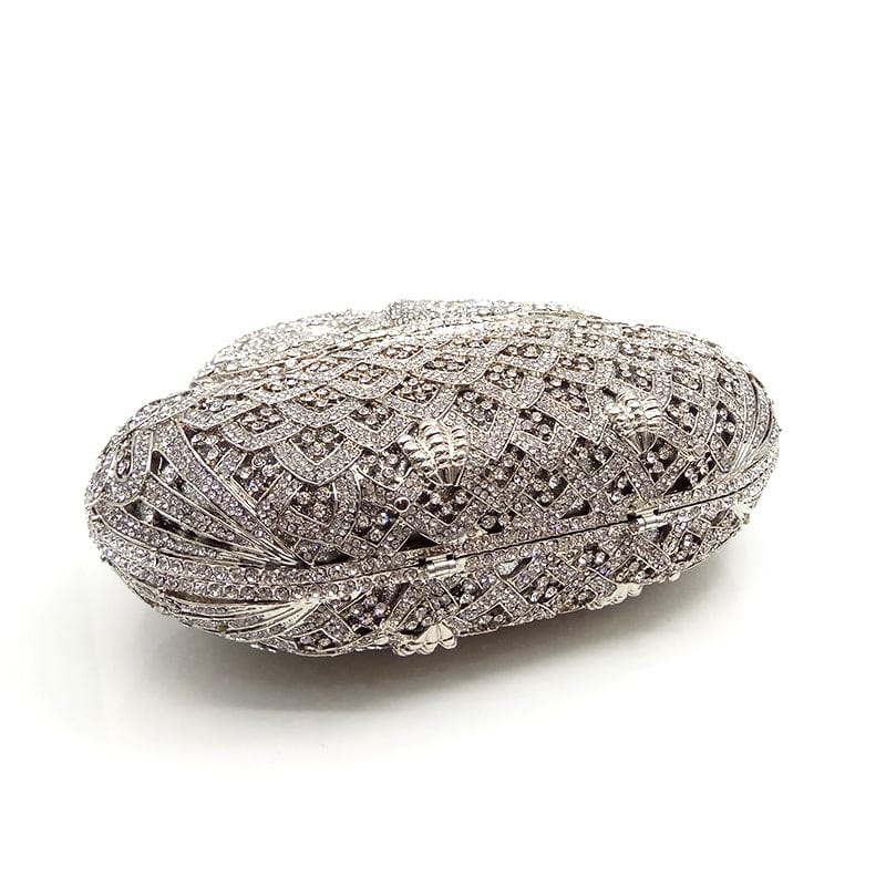 Luxury Crystal Diamond Animal Evening Bag Hollow-Out Owl Clutch bags WAAMII   