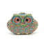 Luxury Crystal Diamond Animal Evening Bag Hollow-Out Owl Clutch bags WAAMII Color 6  