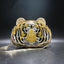 Luxury Crystal Enamel Gold Tone Tiger Clutch Purse bags WAAMII   