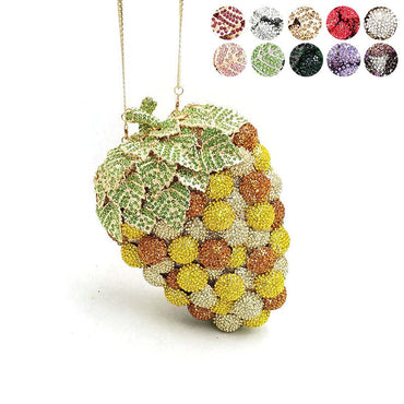 Luxury Crystal Grape Clutch - - Luxury bags by WAAMII