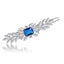 Luxury Cubic Zirconia Hair Pins Hair Clips Bridal Wedding Hair Accessories Accessories WAAMII blue  