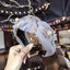 Luxury Fabric Rhinestone Jeweled Boho Headbands Turban Headbands For Girls Women Accessories WAAMII Gray  