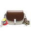 Luxury Genuine Leather Mini Flap Buckle Saddle Crossbody bags WAAMII carmel  