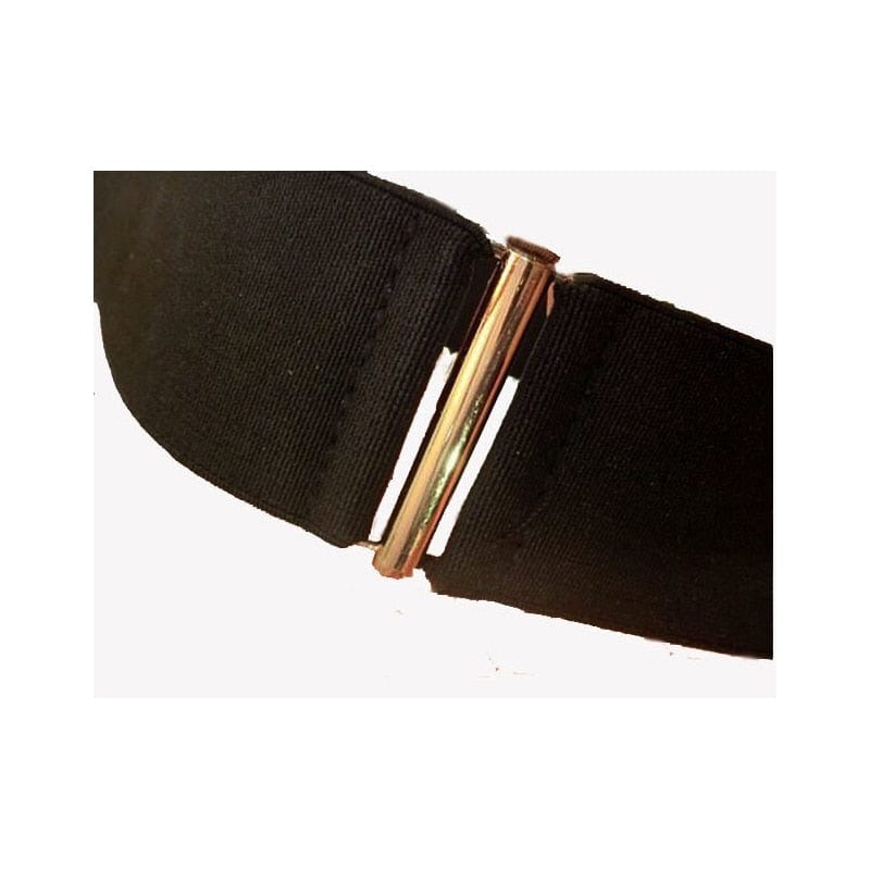 Luxury Gold/Silver/Black Elastic Wide Black Metal Belt For Women-WG13 Accessories WAAMII   