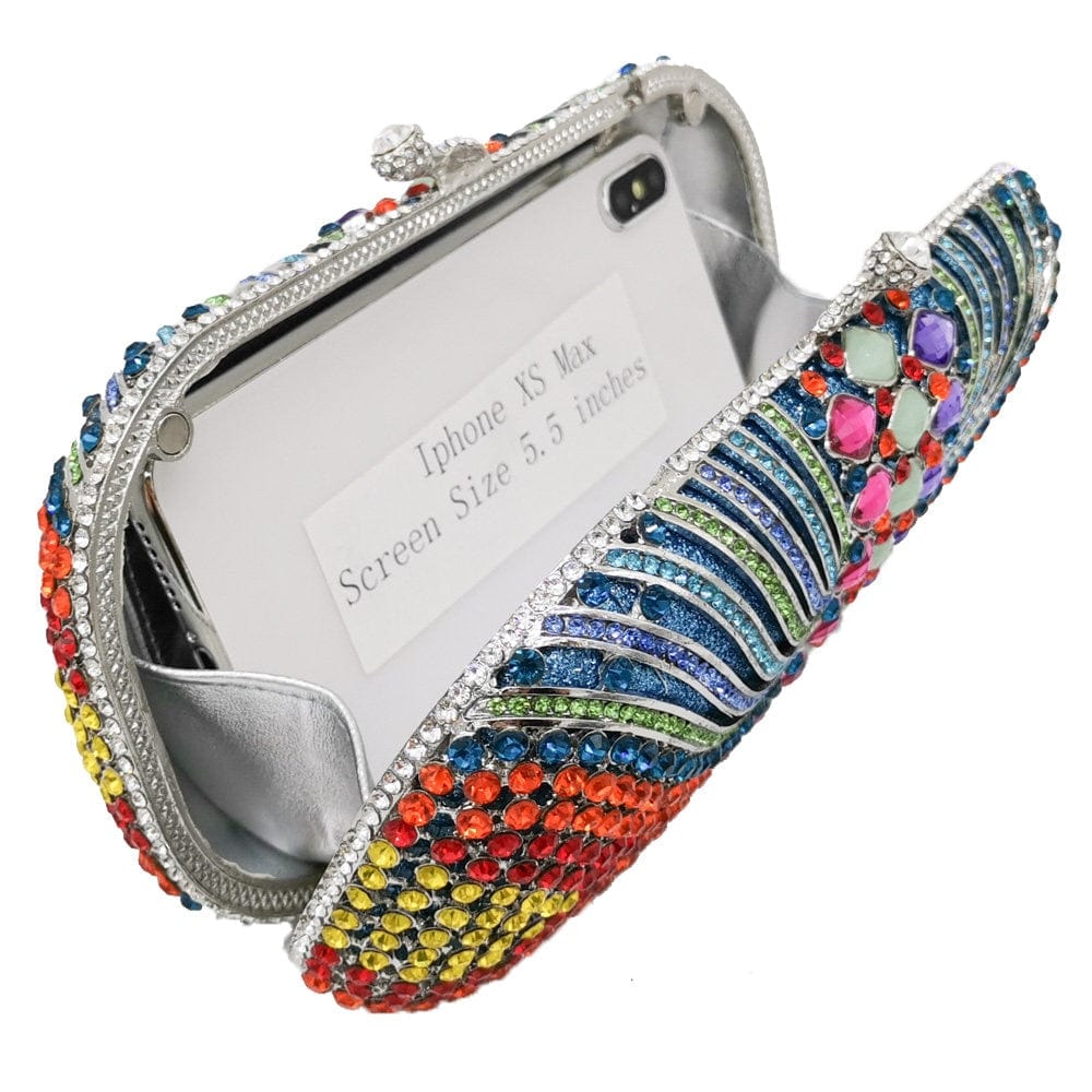 Luxury Hollow Out CZ Diamante Crytal Clutch - - Luxury bags by WAAMII