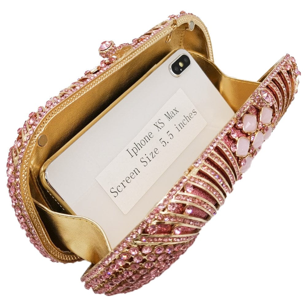 Luxury Hollow Out CZ Diamante Crytal Clutch - - Luxury bags by WAAMII