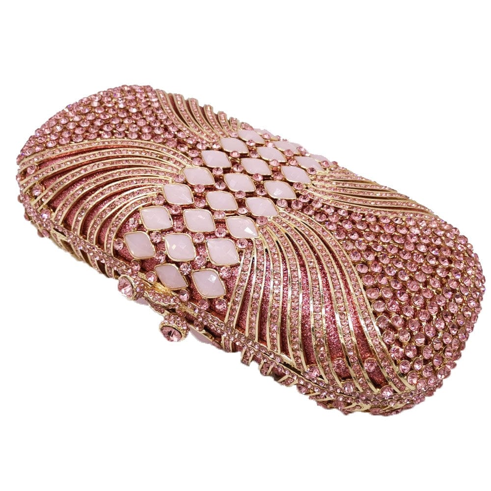 Luxury Hollow Out CZ Diamante Crytal Clutch - - Luxury bags by WAAMII
