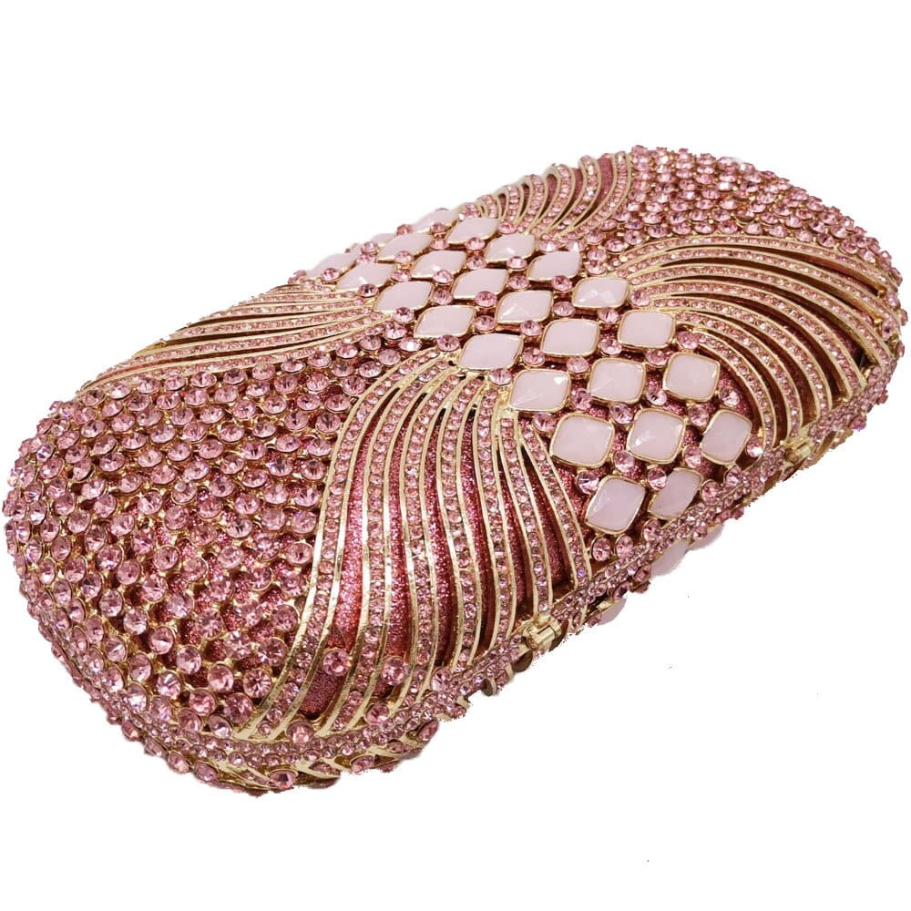 Luxury Hollow Out CZ Diamante Crytal Clutch - - Luxury bags by WAAMII