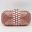 Luxury Hollow Out CZ Diamante Crytal Clutch - Pink - Luxury bags by WAAMII
