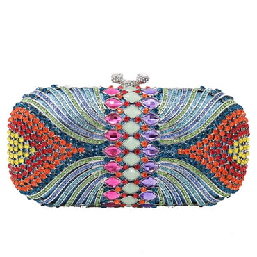 Luxury Hollow Out CZ Diamante Crytal Clutch - - Luxury bags by WAAMII