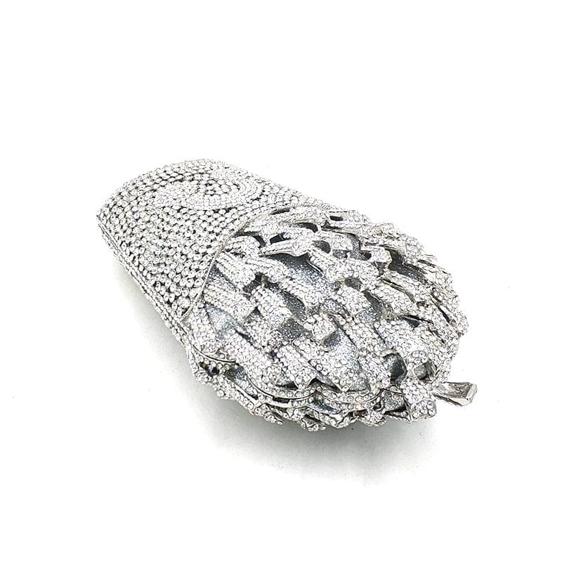 Luxury Rhinestone French Fries Evening Clutch bags WAAMII   