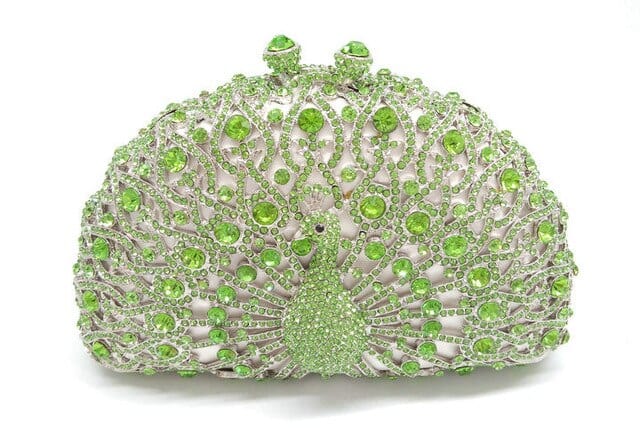 Luxury Rhinestone Peacock Clutch bags WAAMII 8  