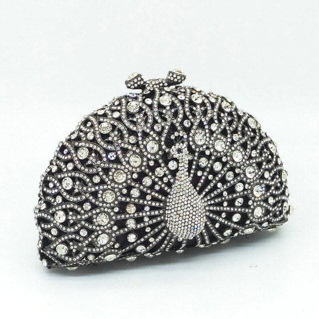 Luxury Rhinestone Peacock Clutch bags WAAMII 3  