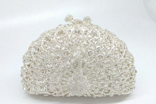 Luxury Rhinestone Peacock Clutch bags WAAMII 4  