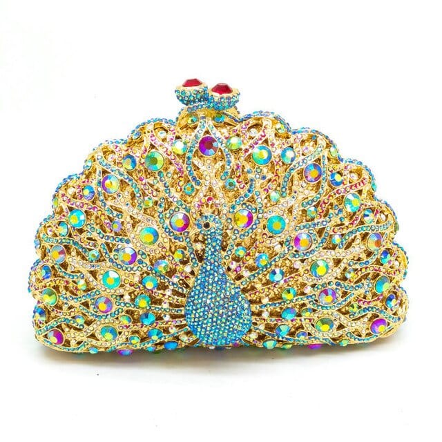 Luxury Rhinestone Peacock Clutch bags WAAMII 28  
