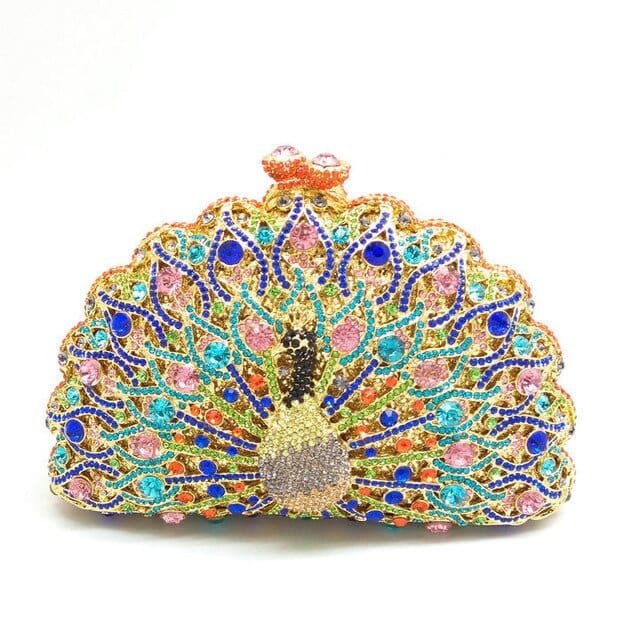 Luxury Rhinestone Peacock Clutch bags WAAMII 9  