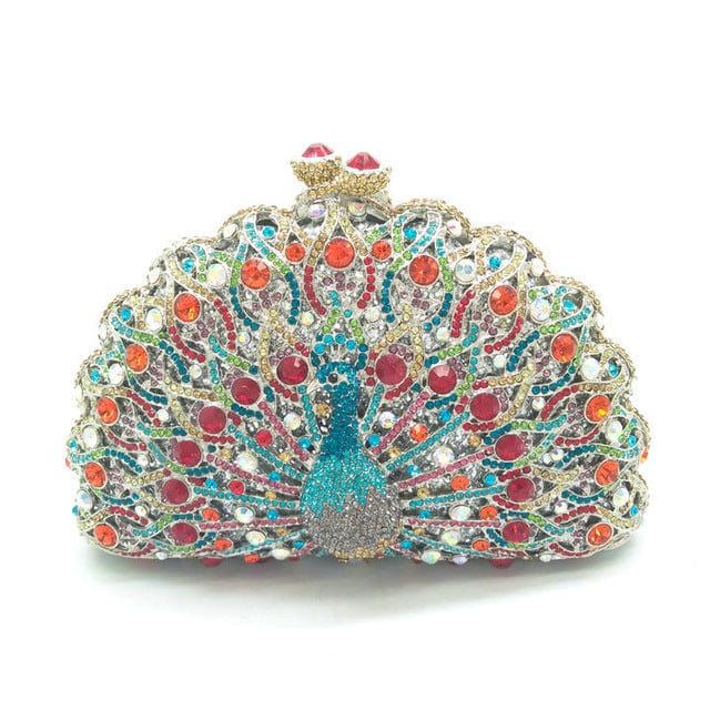 Luxury Rhinestone Peacock Clutch bags WAAMII 16  