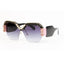 Luxury Rimless Sunglasses Oversized Rhinestone Sunglasses Big Frame Shades