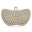 Metallic Blue Diamante Clutch - silver - Luxury bags by WAAMII