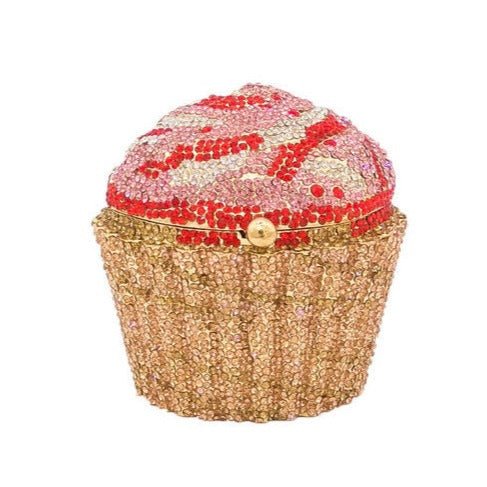 Mini Cupcake Clutch Crystal Evening Purse bags WAAMII   