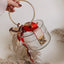 Mini Round Transparent Jelly Bag Silk Scarf Clutch bags WAAMII   