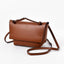 Minimalist Fashion Leather Satchel Womens Shoulder Bag bags WAAMII Brown  