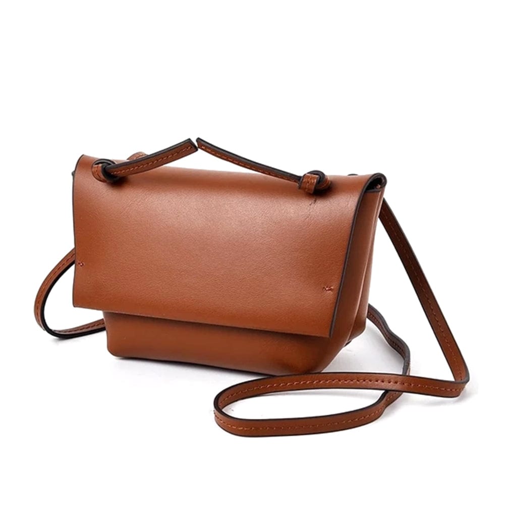 Minimalist Fashion Leather Satchel Womens Shoulder Bag bags WAAMII   