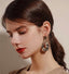 Modern Tone Geometric Hoop Earrings - - Luxury Jewelry by WAAMII