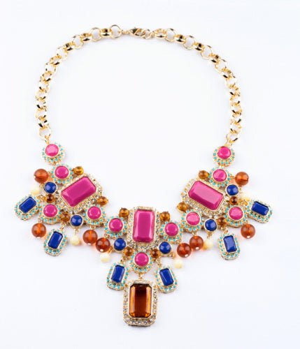 Multi-Layer Luxury Flower Pendant Statement Necklaces-Many Styles Jewelry WAAMII xl00558-2  