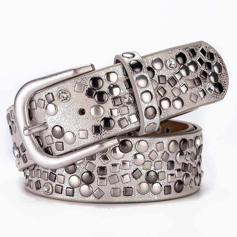 Multi-rivet Studded Embellished Buckle Belt Punk Belt | WAAMII