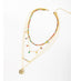 Multicolor Gold Plated Choker Layer Necklace Jewelry WAAMII   