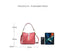 New Designer Women's Leather Crossbody Bag Shouder Bag-Brick Red/White/Black bags WAAMII   