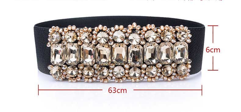 New Rhinestone Belt Full Crystal Wide Wristband-WL36 Accessories WAAMII   