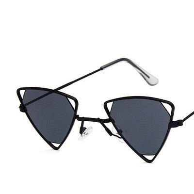 New Women Triangle Oculos New Vintage Punk Sunglasses - Black Gray - Luxury Accessories by WAAMII