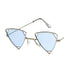 New Women Triangle Oculos New Vintage Punk Sunglasses - Silver Blue - Luxury Accessories by WAAMII