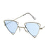 New Women Triangle Oculos New Vintage Punk Sunglasses Accessories WAAMII Silver Blue  